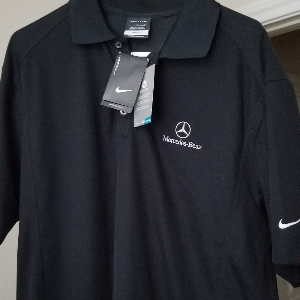 Nike Dri-Fit Golf Shirt with Mercedes Benz Logo